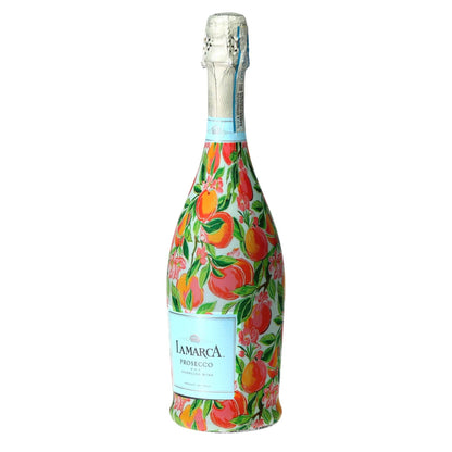 Peach Blossom Grove Prosecco Bottle Wrap