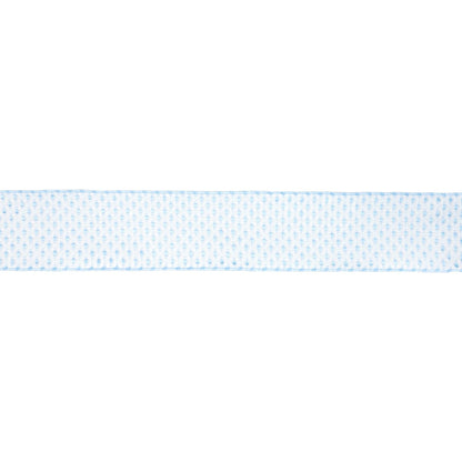 2 1/2" Wired Ribbon | Blue/White Woven | 10 Yard Roll