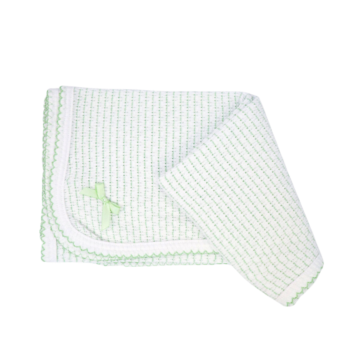 Paty Knit Pinstripe Swaddle Blanket