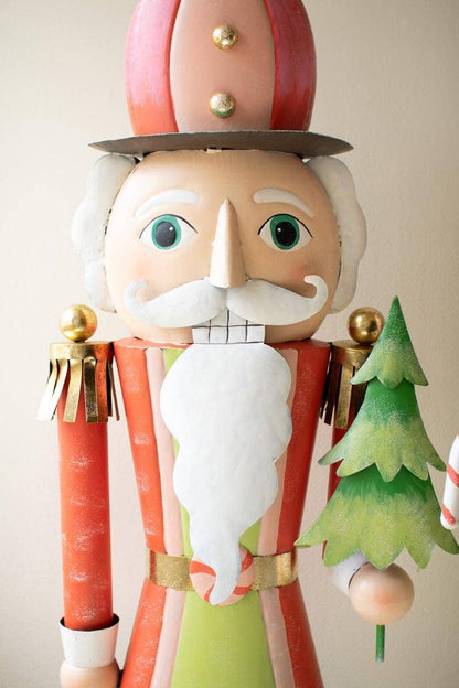 LIFE SIZE PAINTED METAL NUTCRACKER