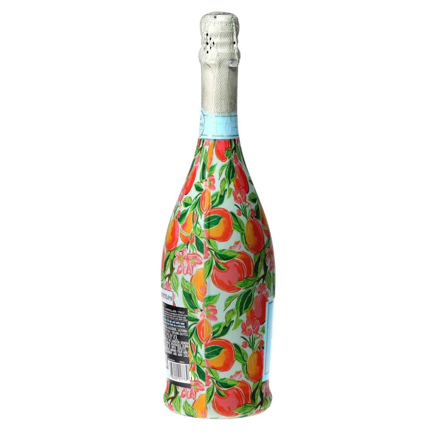 Peach Blossom Grove Prosecco Bottle Wrap