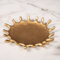 Gold Oval Splash Plate
