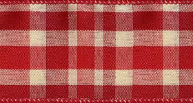 #7401 Providence (wired) Red / Natural color Plaid