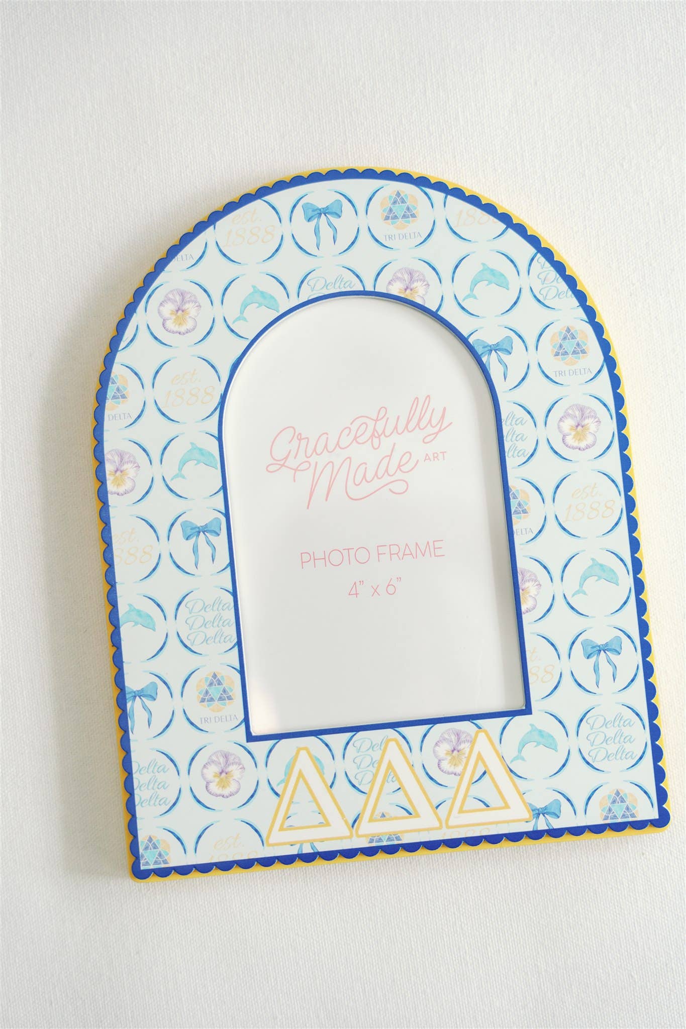Delta Delta Delta (Tri Delta) Picture Frame, Sorority