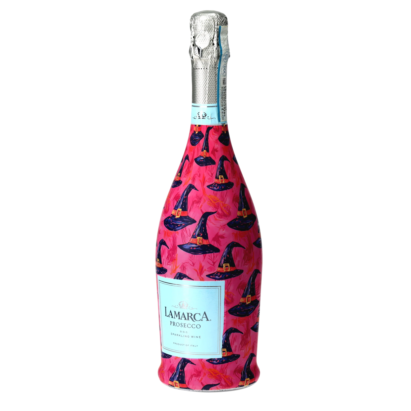 Preppy Halloween Witch Hats Prosecco Bottle Wrap