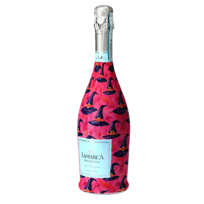Preppy Halloween Witch Hats Prosecco Bottle Wrap