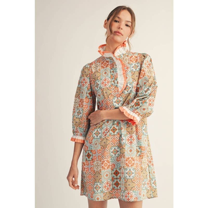 Print Shift Dress