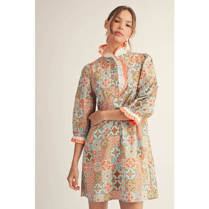 Print Shift Dress
