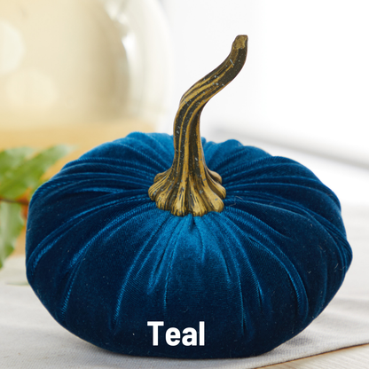 Pumpkin Large Velvet, Fall Mantel Decor, Halloween Table