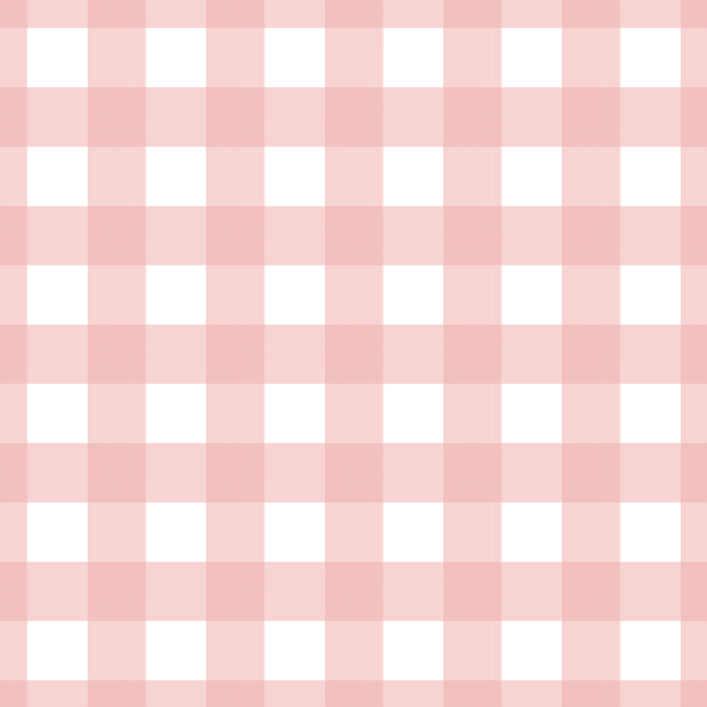Gingham Enameled Square Cachepot Planter - Coral