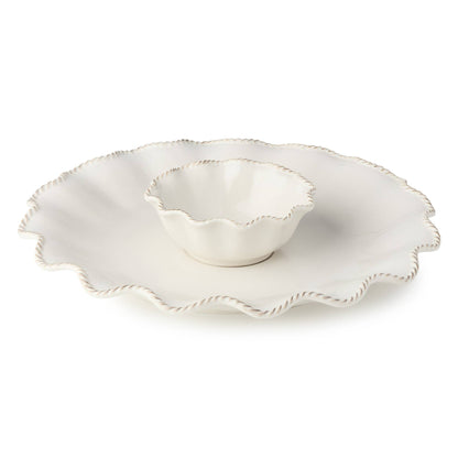 Heritage Chip & Dip Set 2pc – Classic 15" Stoneware Charm