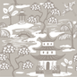 Kyoto Pagoda Charcuterie Board - Taupe & White - Large