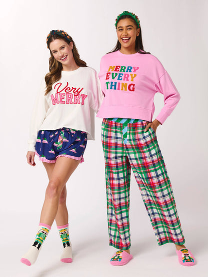 "VERY MERRY" LOUNGE SWEATSHIRT