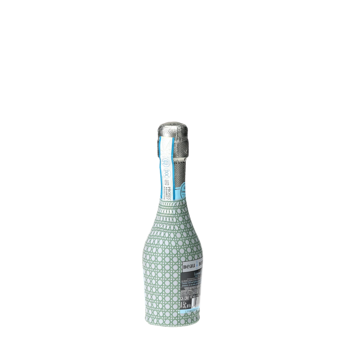 Sage & White Cane Mini Prosecco Wraps (Set of 3)