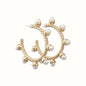Pearl Rope Hoop Earrings | Modern Pearl Hoop