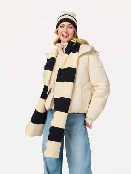 SCALA STRIPED SCARF