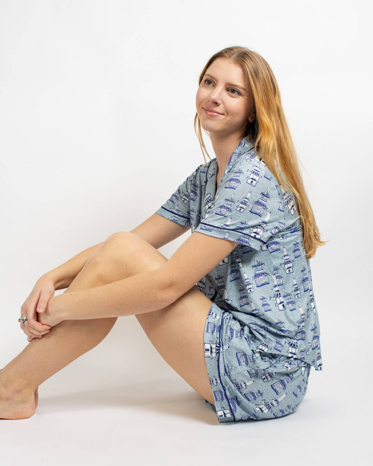 Pagoda Sleep Shorts   Ice/Imperial Blue   -Asst.