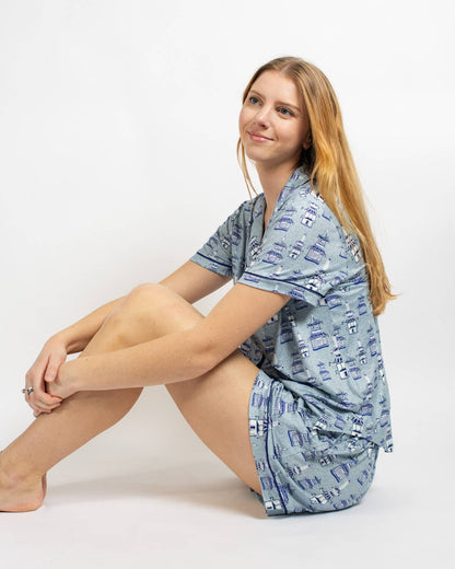 Pagoda Sleep Shorts   Ice/Imperial Blue   -Asst.