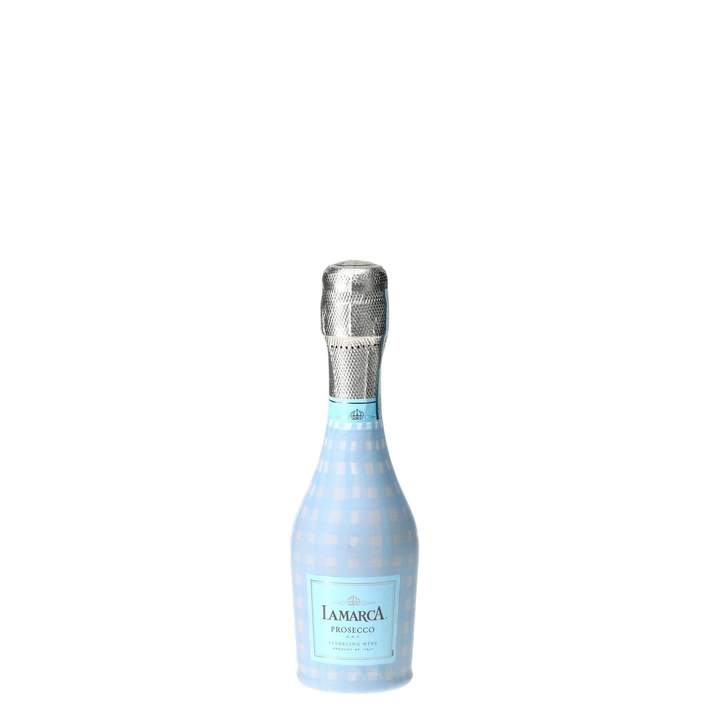 Powder Blue Picnic Gingham Mini Prosecco Wraps (3-Pack)