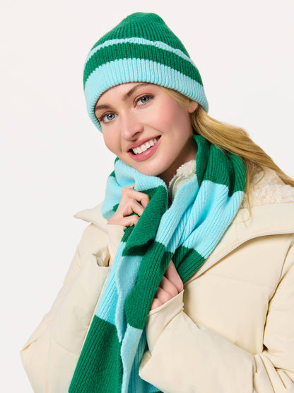SCALA STRIPED SCARF