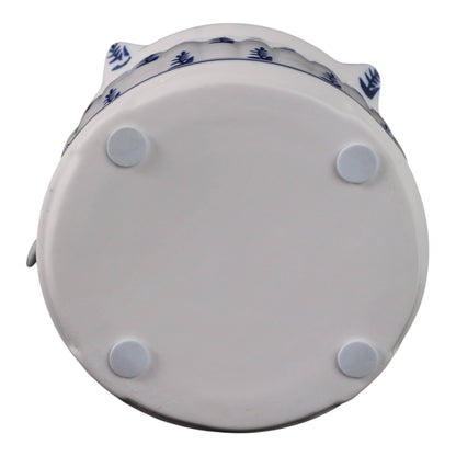 Bird House - White/Blue Chinoiserie Large Pagoda, 8 in.