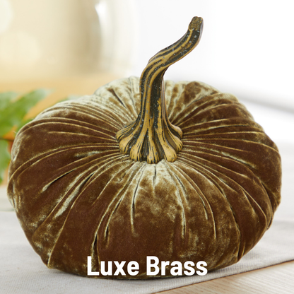 Pumpkin Large Velvet, Fall Mantel Decor, Halloween Table