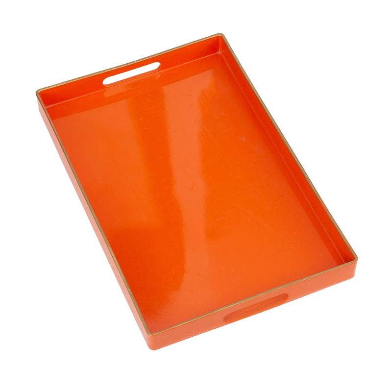 16x10" Mimosa Rectangle Tray,Orange