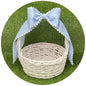 Custom Color Cotton Pique Bow with Trim