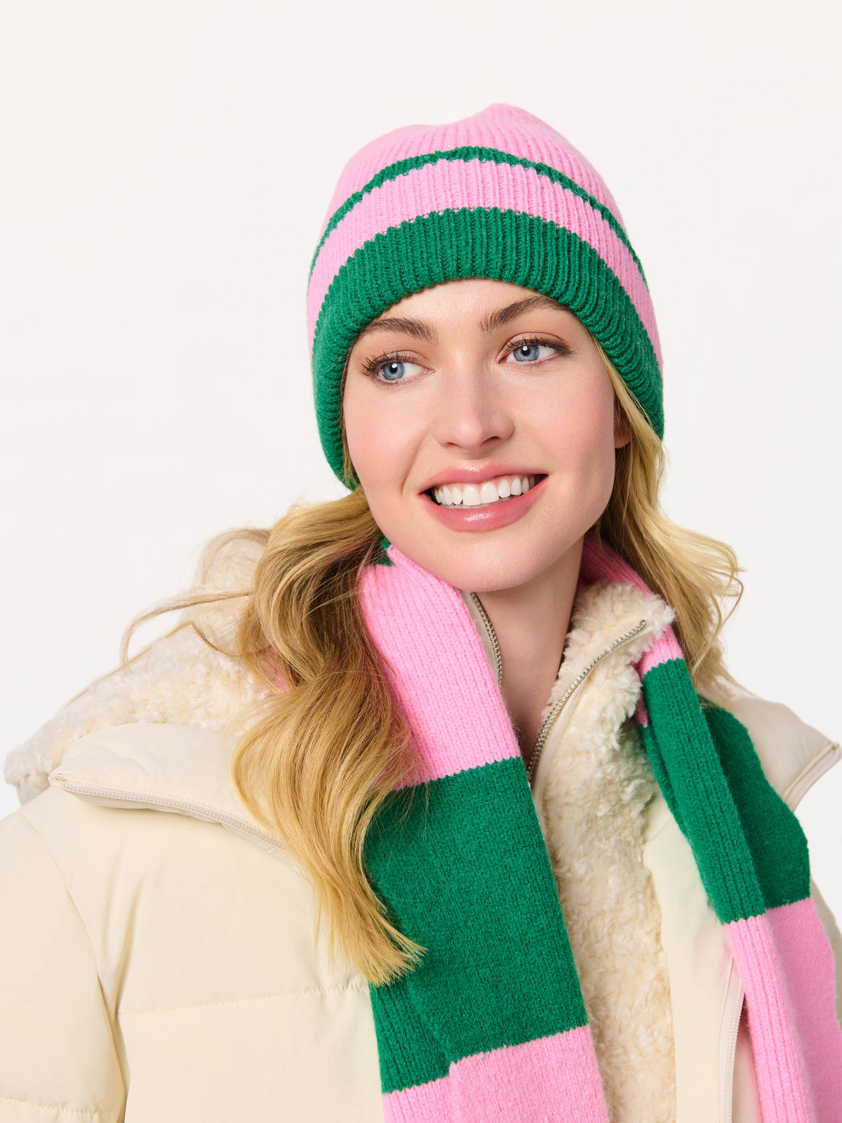 SCALA STRIPED SCARF