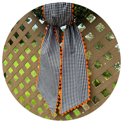 Custom Gingham Sashes with Trim