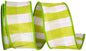 Check Dupioni Delight Wired Edge, Green Grass, 2-1/2 In