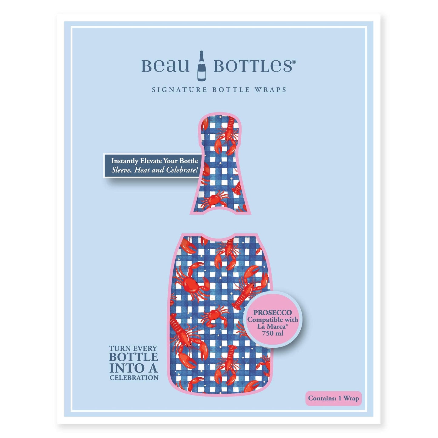 Beau Bottles New England Lobster Party- Prosecco Collection