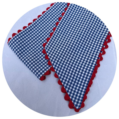 Custom Gingham Sashes with Trim