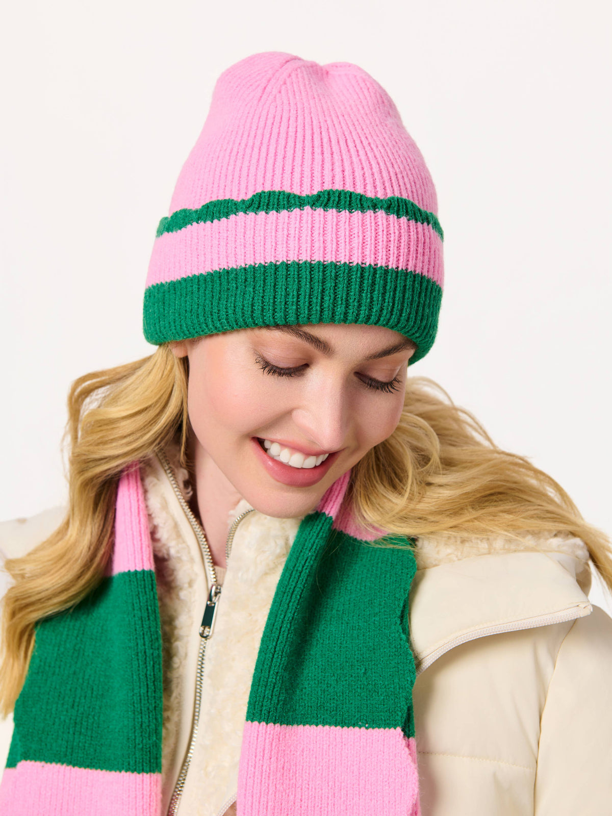 SCALA STRIPED SCARF