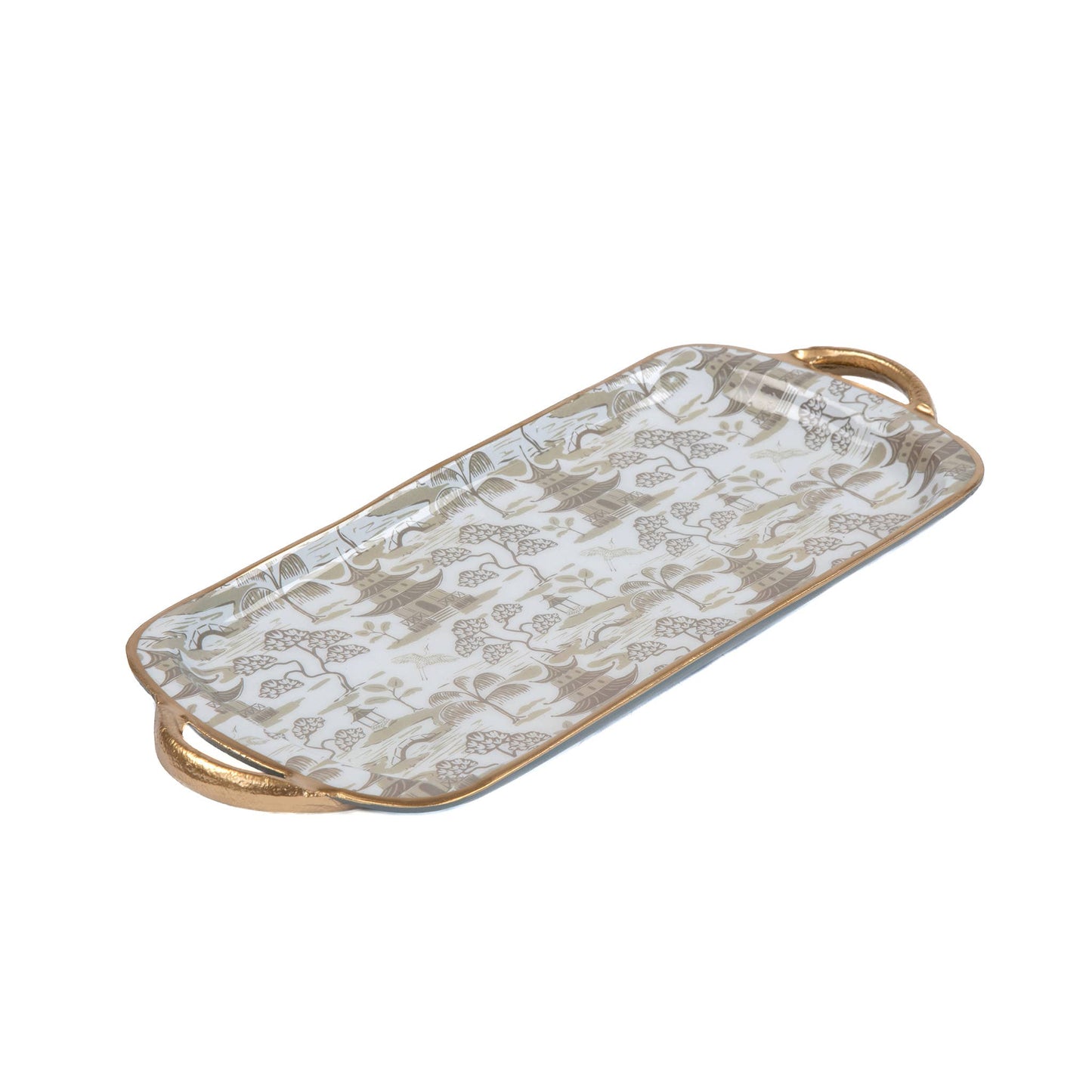Kyoto Pagoda Enameled Sasha Tray



White & Taupe