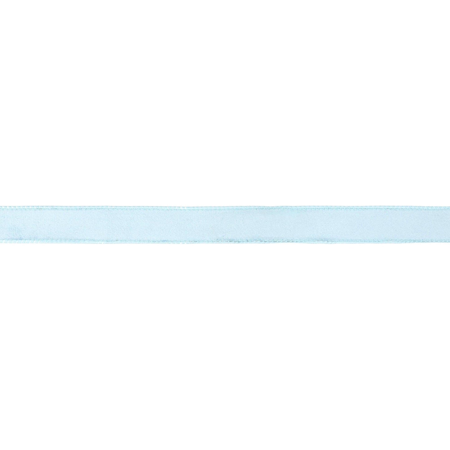 1" Reversible Classic Velvet Wired Ribbon | Baby Blue/Baby Blue | 10 Yard Roll