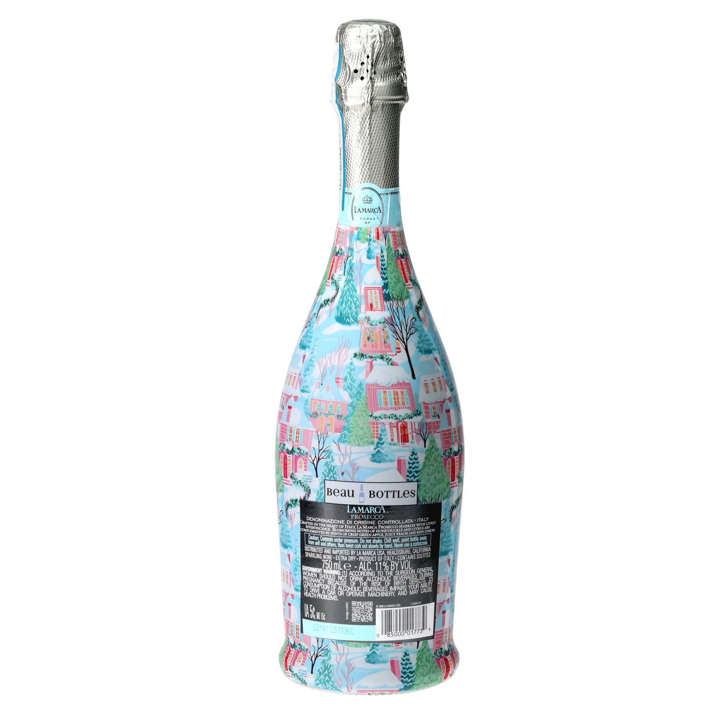 Home for the Holidays Prosecco Bottle Wrap