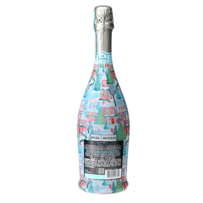 Home for the Holidays Prosecco Bottle Wrap