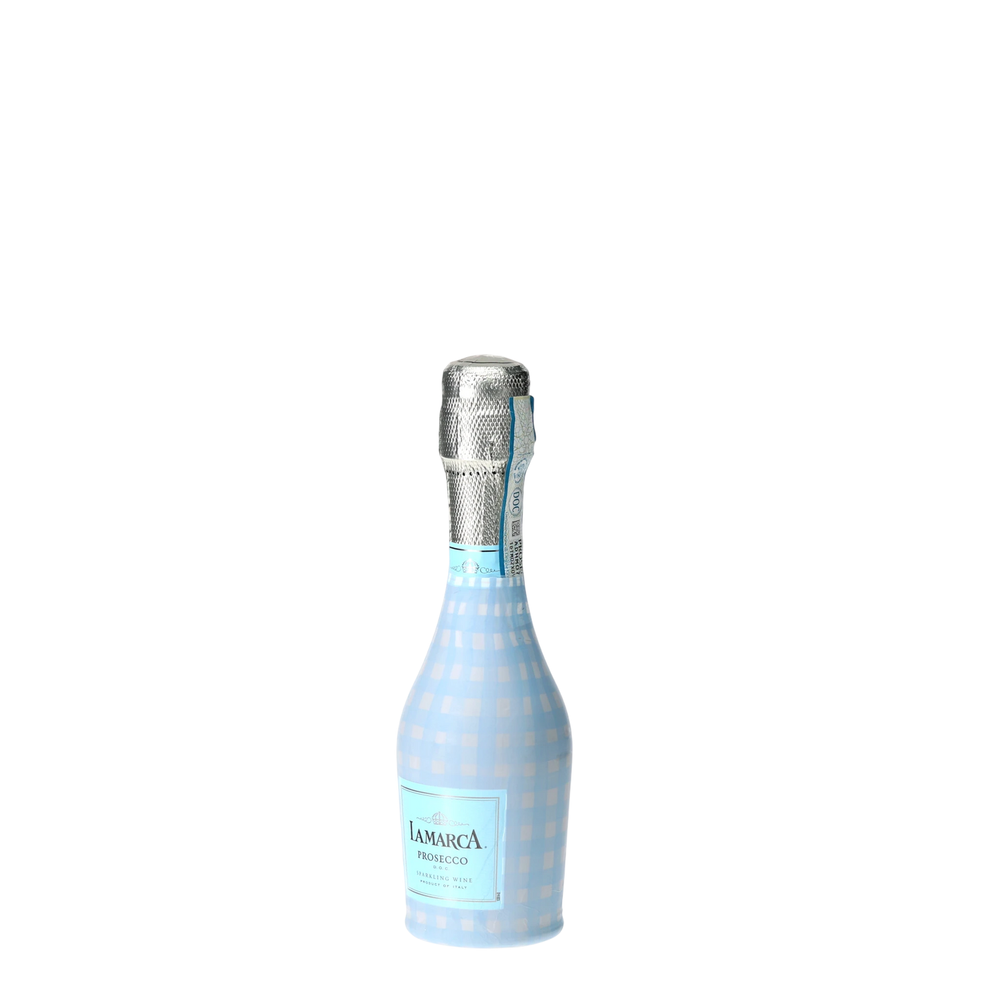 Powder Blue Picnic Gingham Mini Prosecco Wraps (3-Pack)