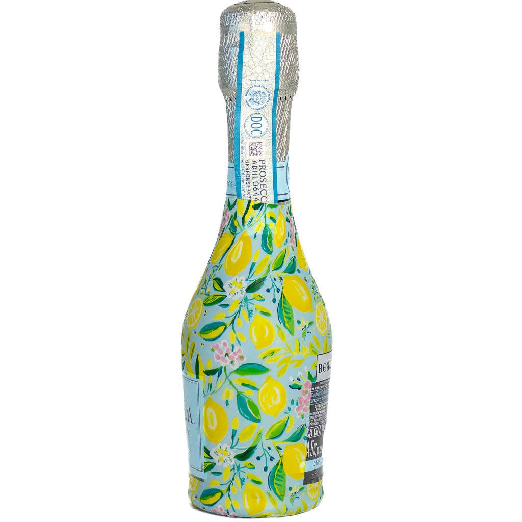 Beau Bottles Preppy Lemons - MINI Prosecco Collection - Six Pack