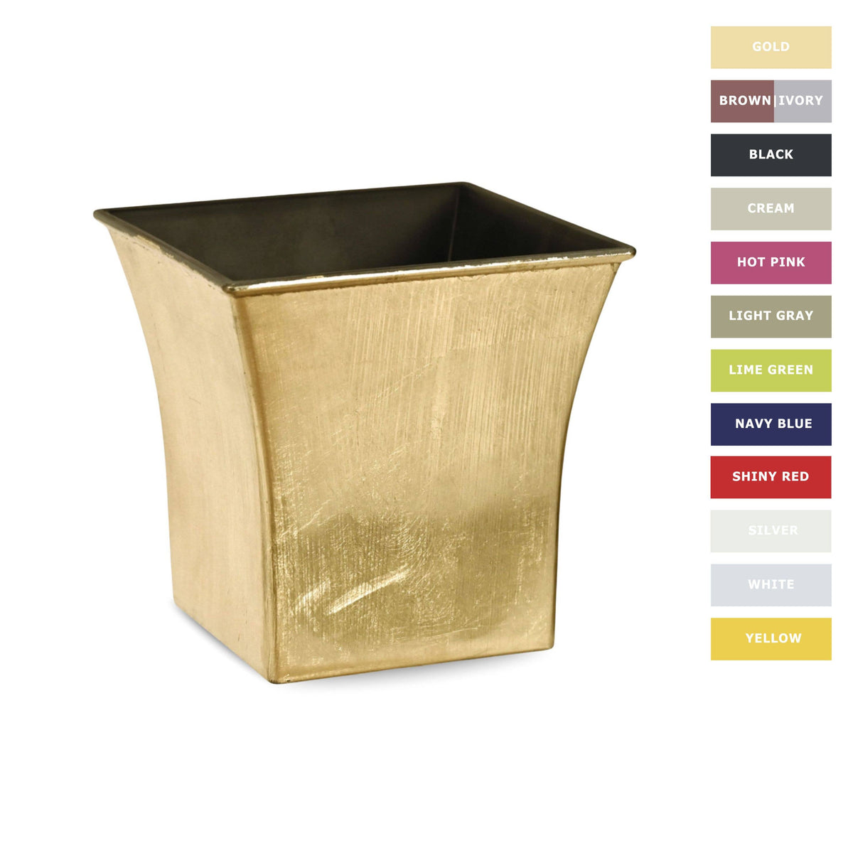 7.25 Inch Square Tapered Plastic Pot