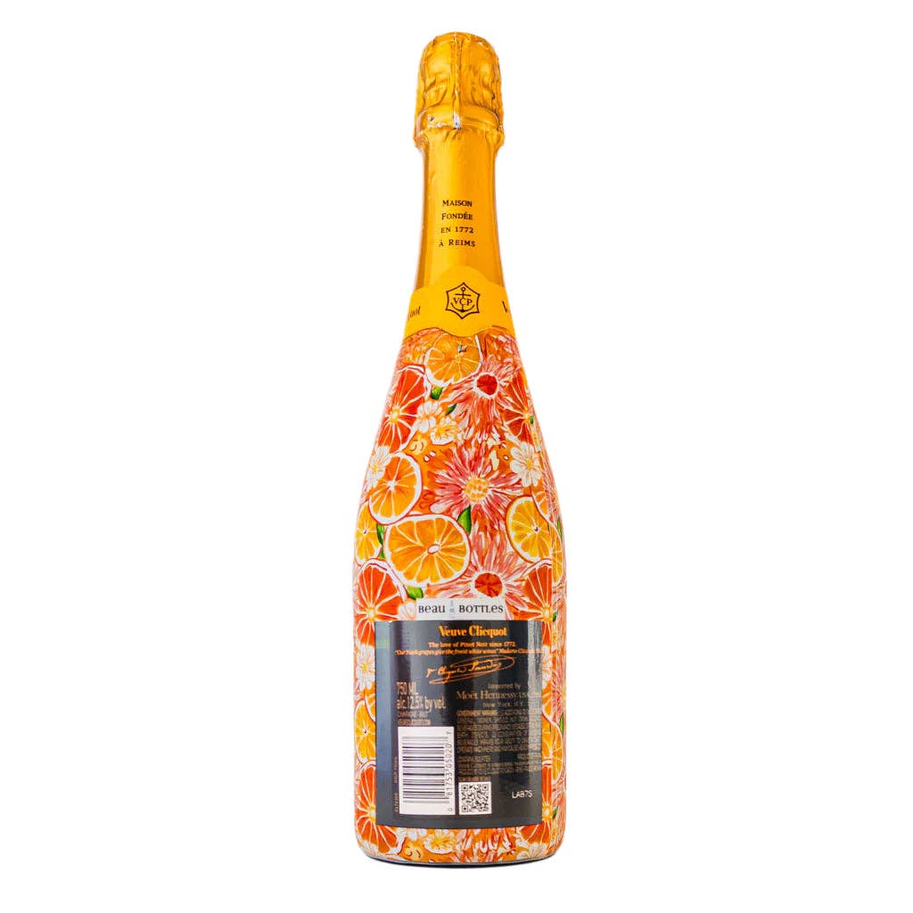 Beau Bottles Preppy Watercolor Oranges - Champagne Collection