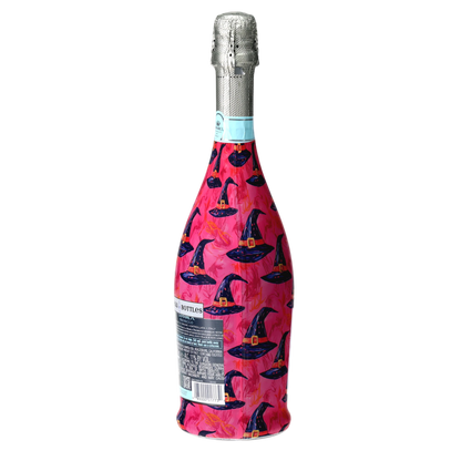 Preppy Halloween Witch Hats Prosecco Bottle Wrap
