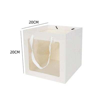 Cube Window Kraft Flower/Gift Bag