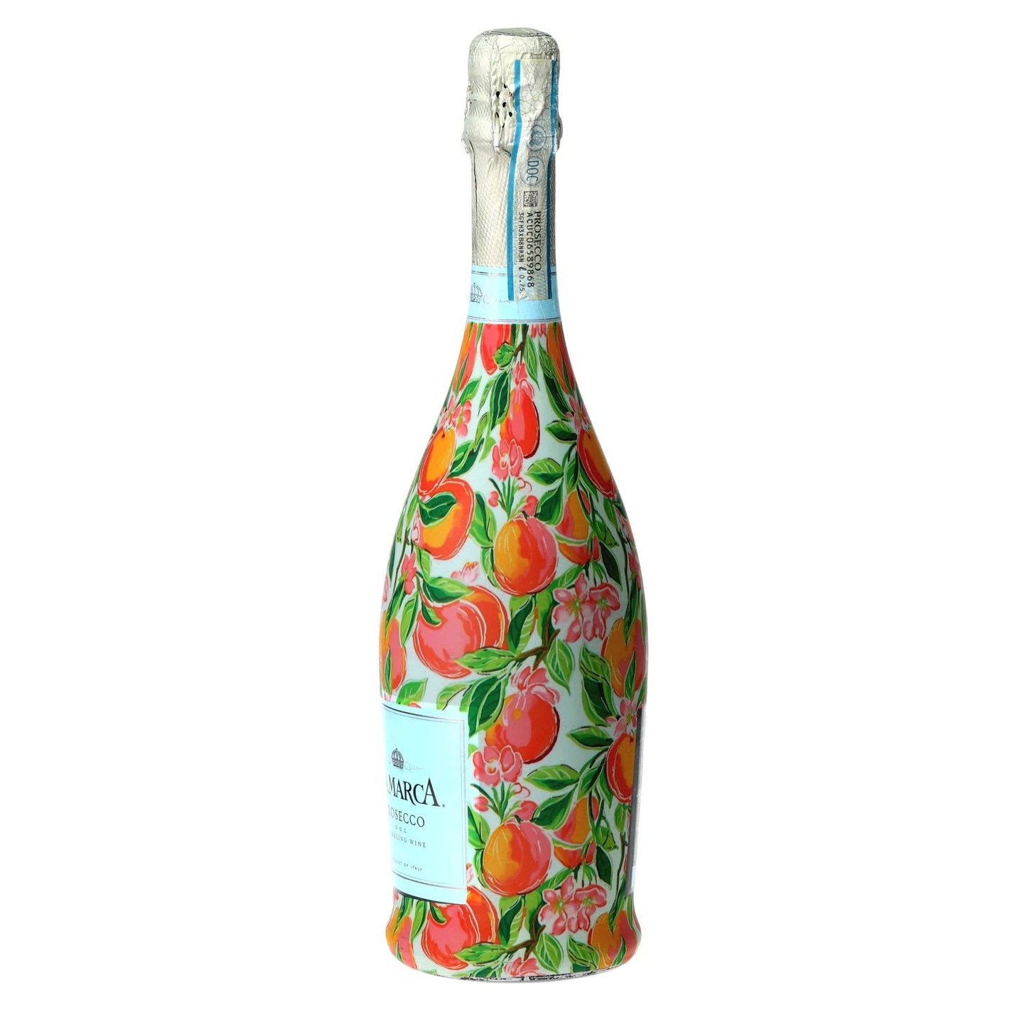 Peach Blossom Grove Prosecco Bottle Wrap