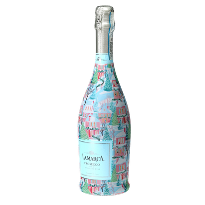 Home for the Holidays Prosecco Bottle Wrap