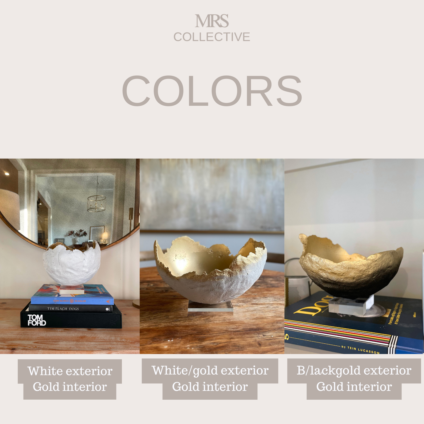 Small Bowl White/Gold