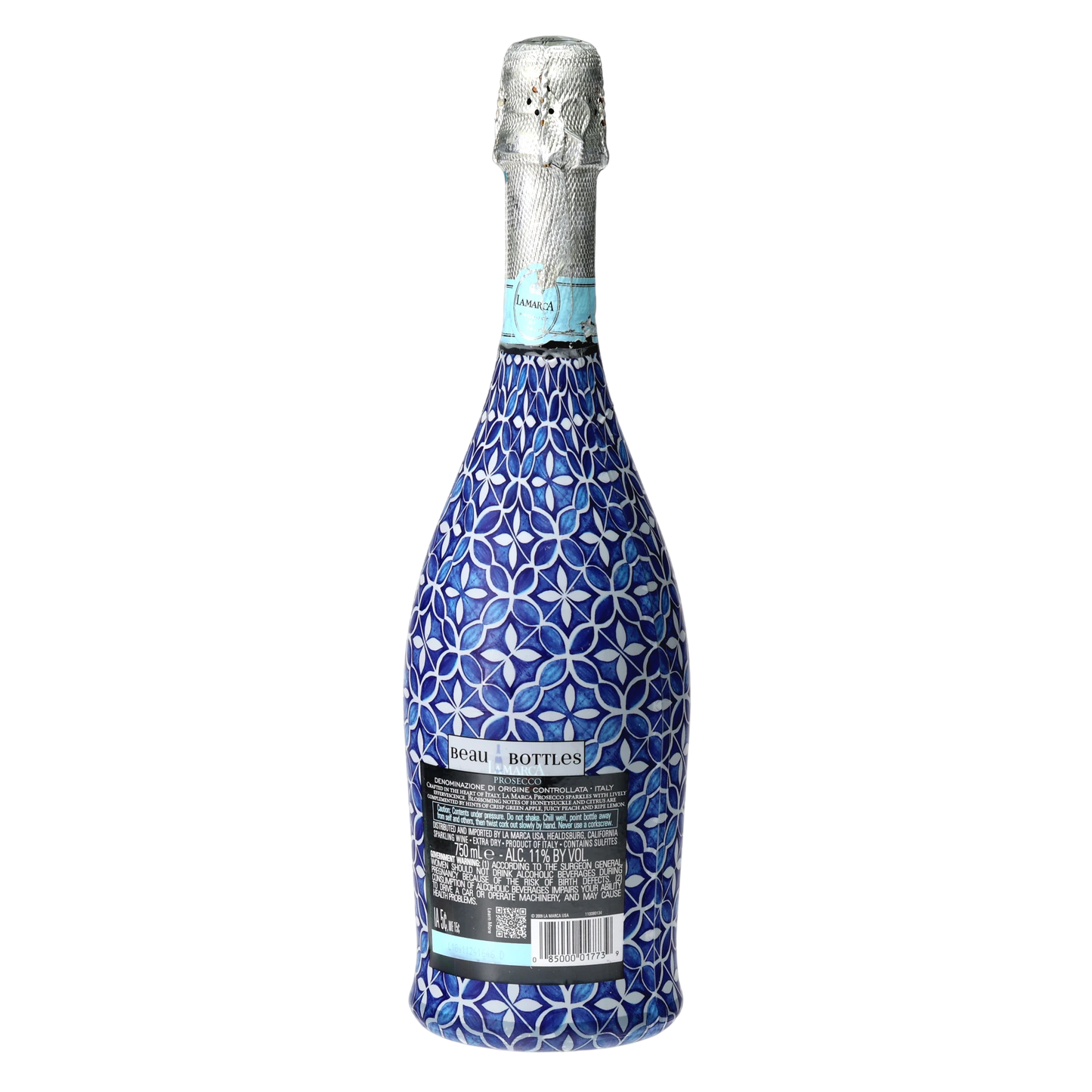 Andalusian Tile Prosecco Bottle Wrap