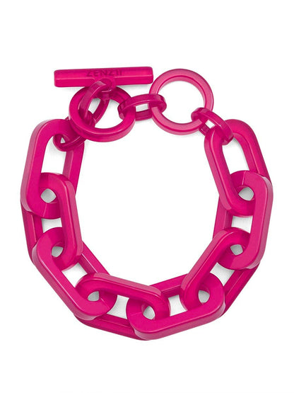 Resin Cable Chain Toggle Bracelet