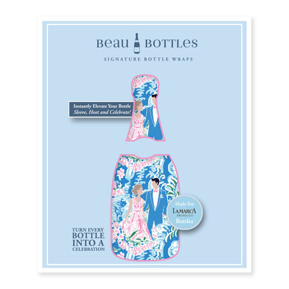 Beau Bottles Preppy Bride and Groom- Prosecco Collection